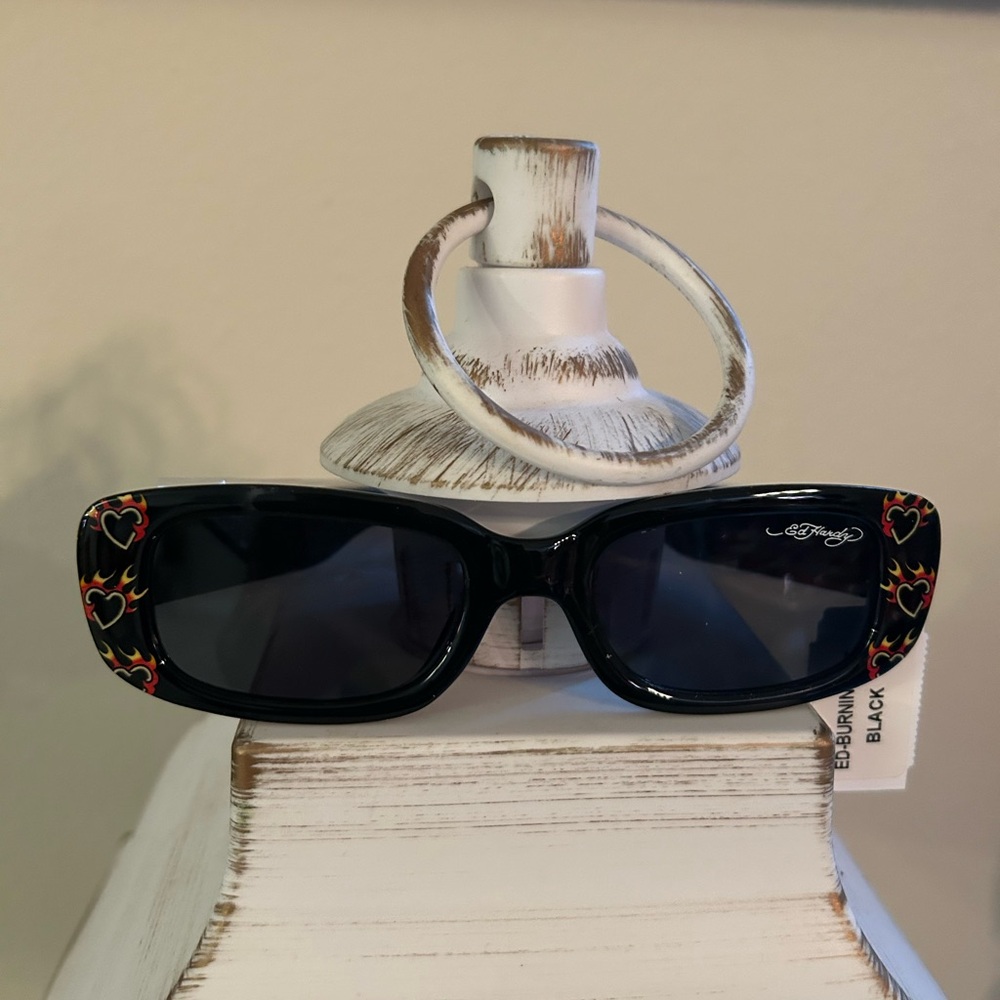 Ed Hardy Burn in Love Black Sunglasses